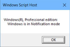 Windows est en mode de notification
