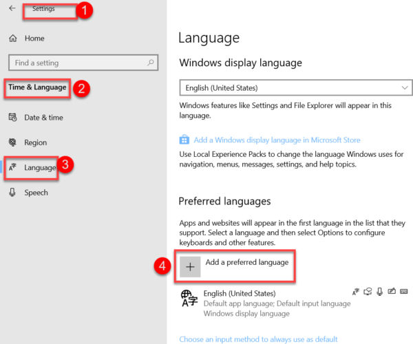 Add A Preferred Language To Windows 10 600x500 