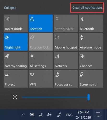 windows 10 notifications not clearing