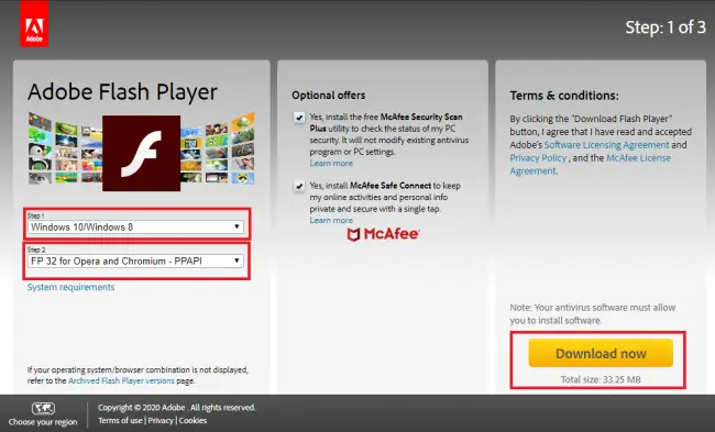 adobe flash player not working in chrome windows 7