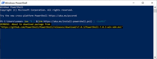 Тихая установка msi powershell