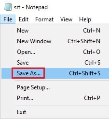 file save as