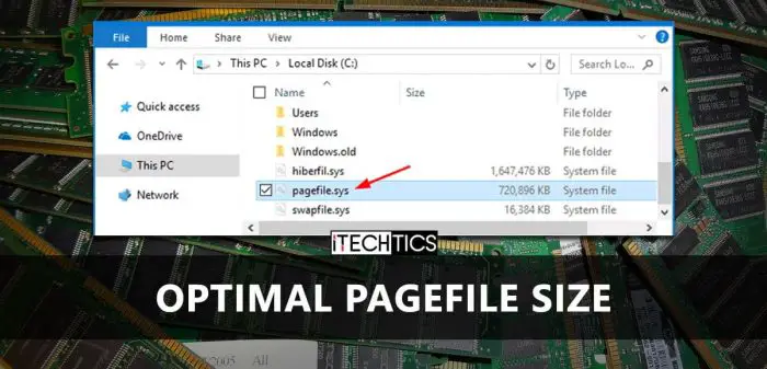 how to set page file size windows 10