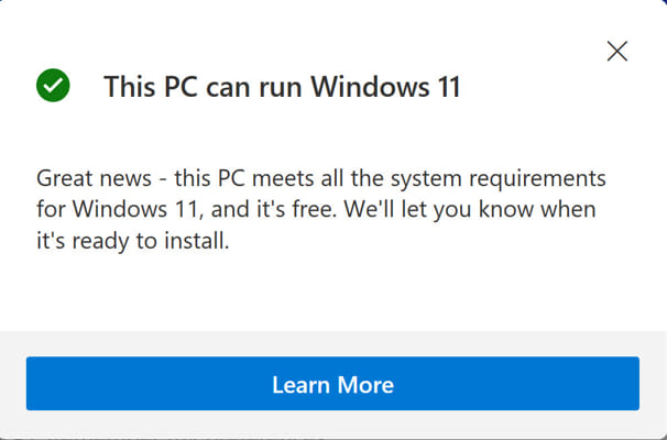 Windows 11 System Requirements Check - windows 11 lite