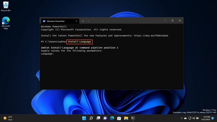 How To Add Language Pack In Windows 11 Using PowerShell