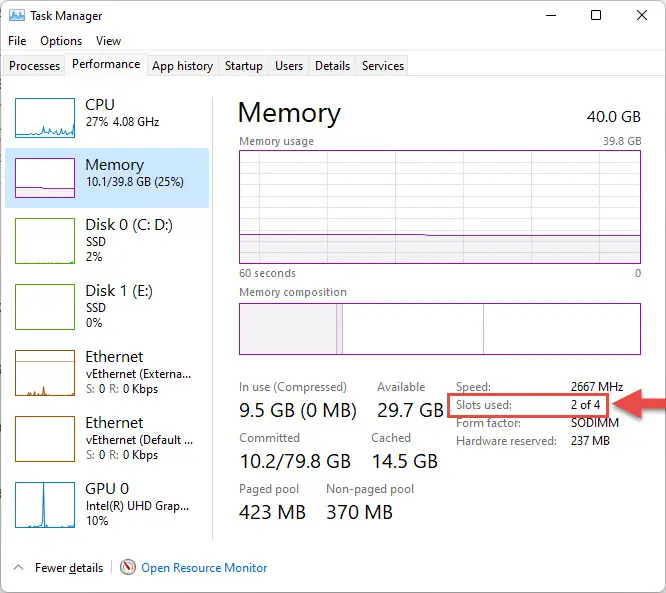 How to check sale ram slots