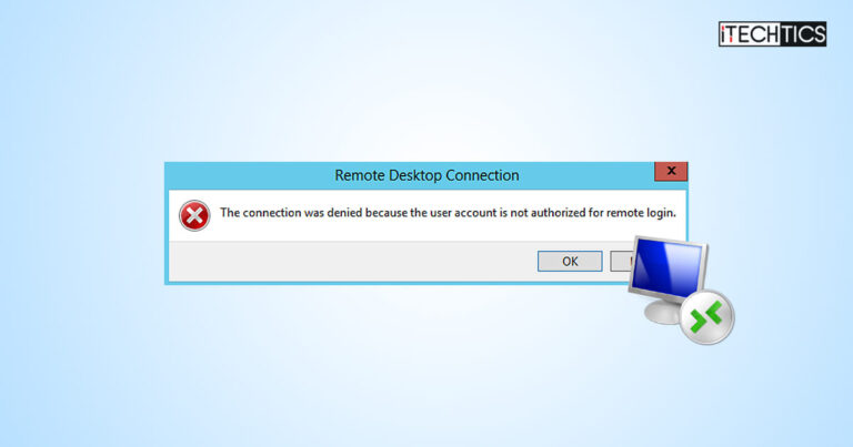 How To Fix User Account Not Authorized For Remote Login Error